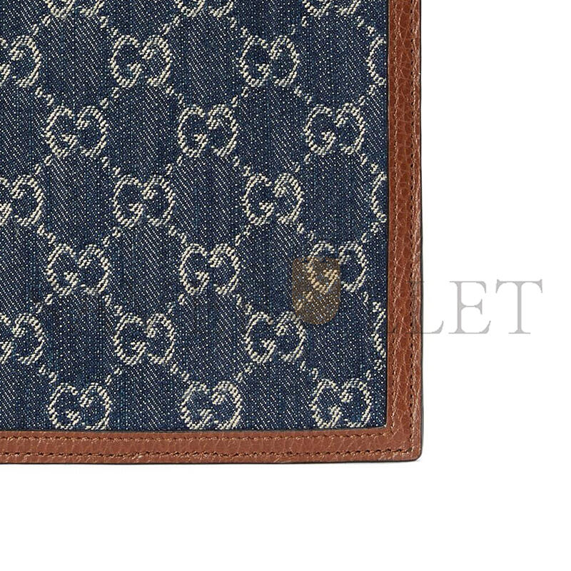 GUCCI GG DENIM POUCH 672953 (30.5*21*1.5cm)